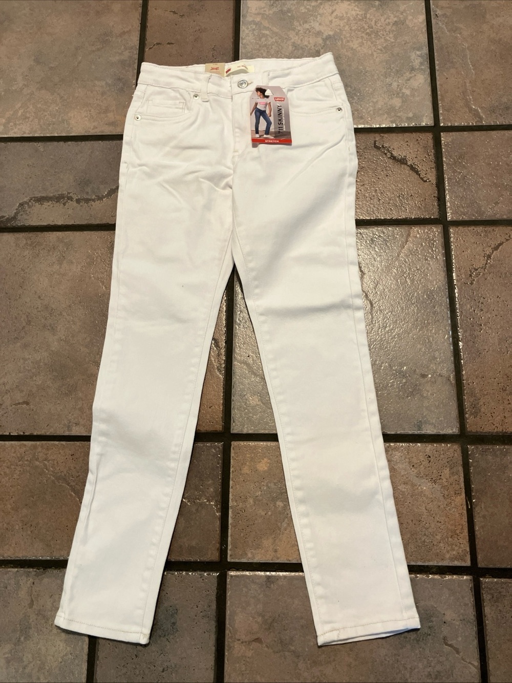 Levi's White Skinny Jeans with Tag